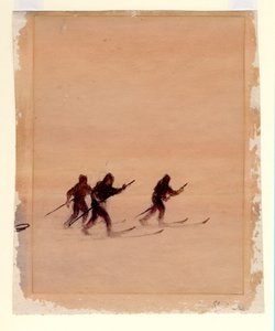 Hommes en skis, 1901-04 - Edward Adrian Wilson