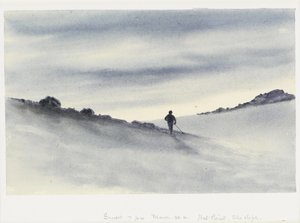 Coucher de soleil, 19h, 30 mars 1911, Hut Point, Ski Slope, 1911 - Edward Adrian Wilson