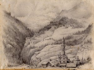 Tiefencastel, Suisse, 1899 - Edward Adrian Wilson