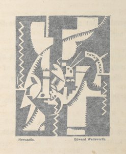 Newcastle par Edward Wadsworth de BLAST no. 1, le magazine Vorticiste - Edward Alexander Wadsworth