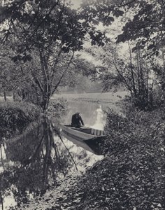 Un ruisseau latéral sur la Misbourne (photo n/b)