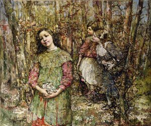 Récolte de perce-neige - Edward Atkinson Hornel