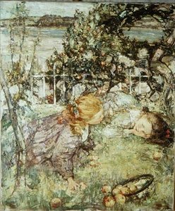 Filles dans un Verger - Edward Atkinson Hornel