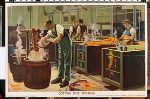 Travaux de teinture de coton, de la série 