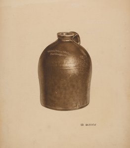 Cruche à lait en poterie - Edward Bashaw