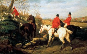Chasse au renard, fin du 19ème siècle
