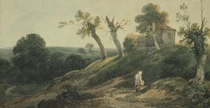 Paysage avec un Cottage - Edward Bird