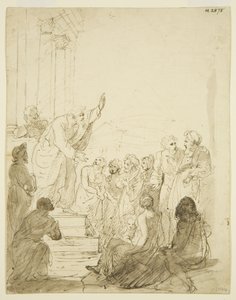 Croquis original pour le retable de Saint-Paul - Edward Bird