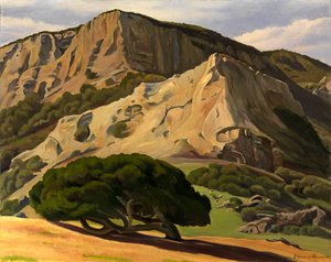 Chênes et rochers--San Luis Obispo, 1930 - Edward Bruce
