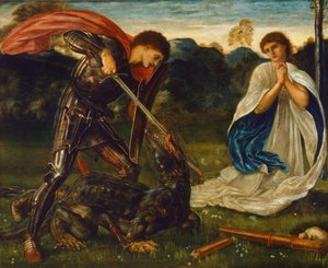 Le combat : Saint-Georges tue le dragon VI - Edward Burne-Jones