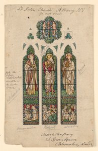Dessin, église Saint-Pierre, Alb, vers 1870