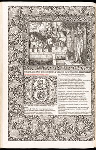 Les Œuvres de Geoffrey Chaucer nouvellement imprimées par Kelmscott Press en 1896