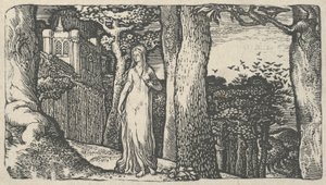 Dame avec les corbeaux, 1829 - Edward Calvert