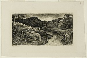 Les moutons de ce pâturage - Edward Calvert
