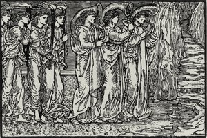 La procession vers la colline - Edward Coley (after) Burne Jones