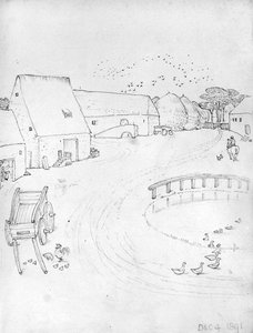 Une ferme, 4 décembre - Edward Coley Burne Jones