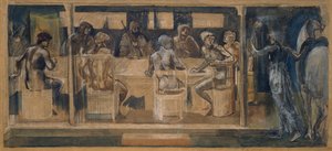 La Quête du Saint Graal - Étude pour la Convocation - Edward Coley Burne Jones