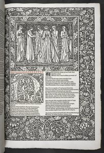 Les œuvres de Geoffrey Chaucer nouvellement imprimées avec des illustrations de Sir Edward Burne-Jones