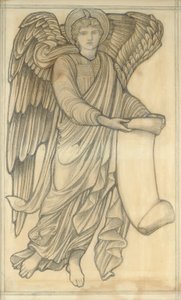 Ange avec parchemin - figure numéro six, 1880