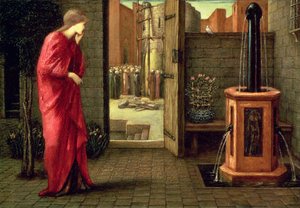 Danaé regardant la construction de la tour de bronze, 1872 - Edward Burne Jones