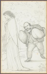 Apportant des coussins à Jane Morris - Edward Burne Jones