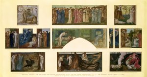Dessins pour les Décorations "Cupidon et Psyché" au No.1 Palace Green, Kensington, 1872 - Edward Burne Jones