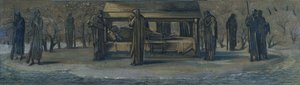 Le roi Arthur à Avalon, vers 1890 - Edward Coley Burne Jones