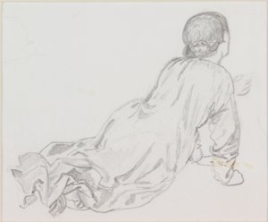 Figure allongée - Edward Burne Jones