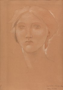 Étude de la tête de Margaret Burne-Jones pour 