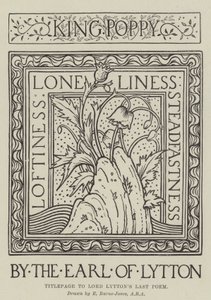 Page de titre du dernier poème de Lord Lytton