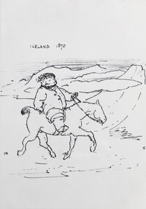 William Morris à cheval