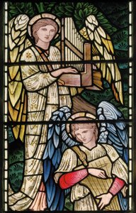 Wilden, All Saints, Morris & Co., Edward Burne-Jones, John Henry Dearle, Angels Of Paradise, Angel Musicians (détail) - Edward Coley and Dearle Burne Jones