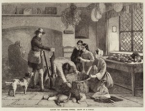Emballer le panier de Noël