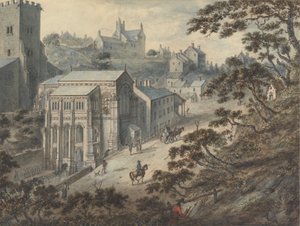 Le puits de Sainte Winifred, Holywell, Flintshire, Pays de Galles avec l