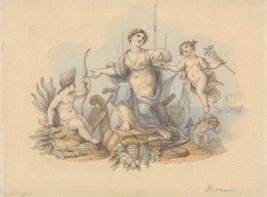 Allégorie des commerces maritimes - Edward Francis Burney