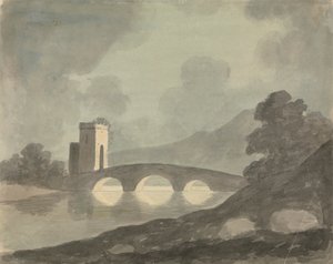 Pont et tour - Edward Francis Burney