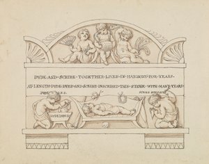 Conception pour un monument à Dyde et Scribe - Edward Francis Burney