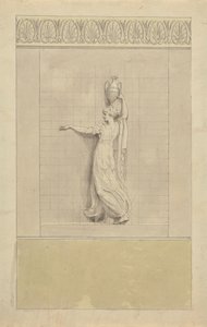 Figure Féminine portant une Cruche d