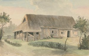 Grange au toit de chaume