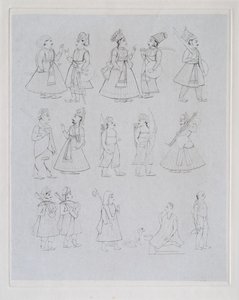 Figures montrant diverses occupations - Edward Francis Finden