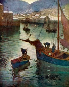 Le port, Polperro, Cornouailles, 1924-1926