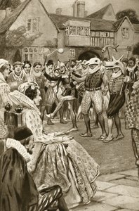 La Reine Élisabeth I divertie par des bouffons