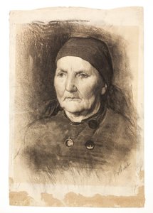 Étude de tête (Femme avec un foulard)