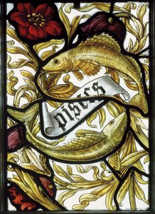 Pownall Hall, Shrigley & Hunt, Signes du Zodiaque, Poissons, 1886
