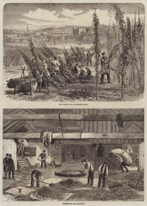 Cueillette du houblon dans le Kent - Edward Hull