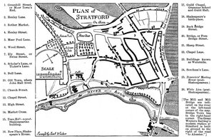 Carte de Stratford-upon-Avon, Warwickshire, 1759 1885 - Edward Hull