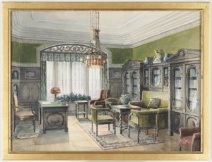 Intérieur de la bibliothèque - Edward Lamson Henry