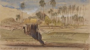 Entre Ibreem et Wady Halfeh, 14h45, 2 février 1867 (328) - Edward Lear
