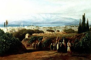 Ville avec cimetière