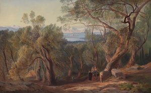 Corfou depuis Santa Decca - Edward Lear